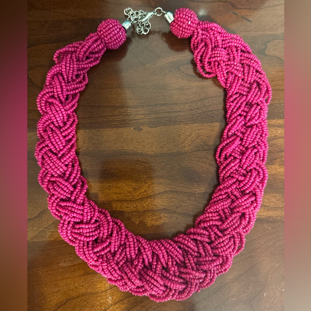 Pink Beaded Necklace